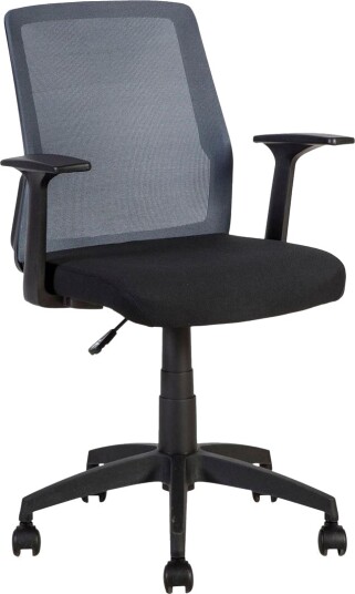 Kontorstol ALPHA 60x55xH875-95cm svart/grå -