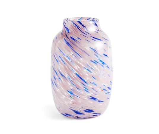 HAY Splash Round vase L 30 cm Light pink-blue HAY Splash Round vase L 30 cm Light pink-blue