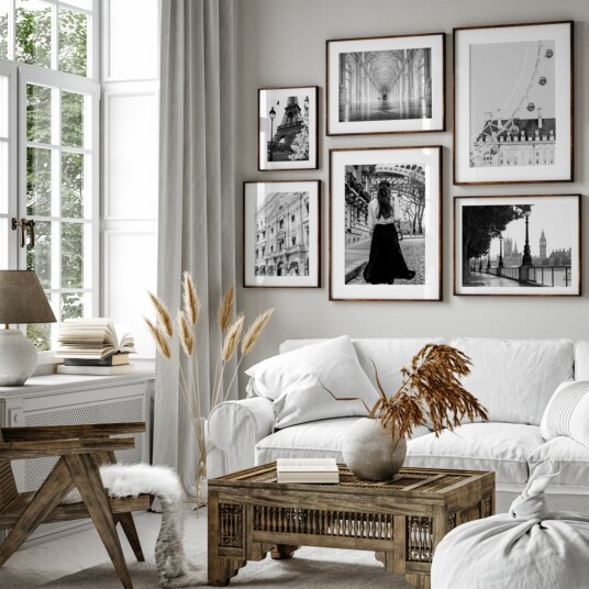 Monochrome Wanderlust Plakat / 30x30