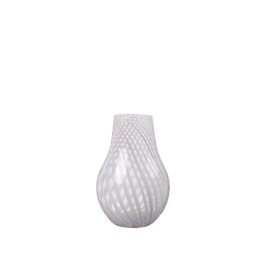 Broste Copenhagen Ada Crossstripe Vase Lavendel Grå