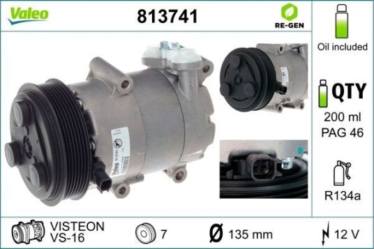 AC kompressor VALEO 813741 AC kompressor VALEO 813741