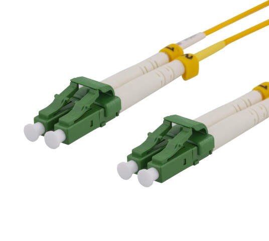 DELTACO OS2 3m LC-LC Duplex Singlemode Fiberkabel 9/125 APC