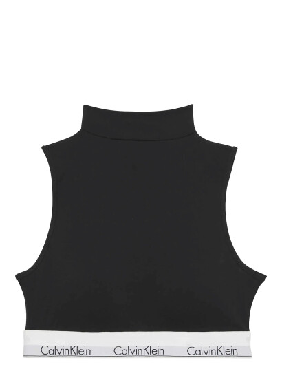 Calvin Klein Lightly Lined Mockneck Bralette Black S Calvin Klein Lightly Lined Mockneck Bralette Black S