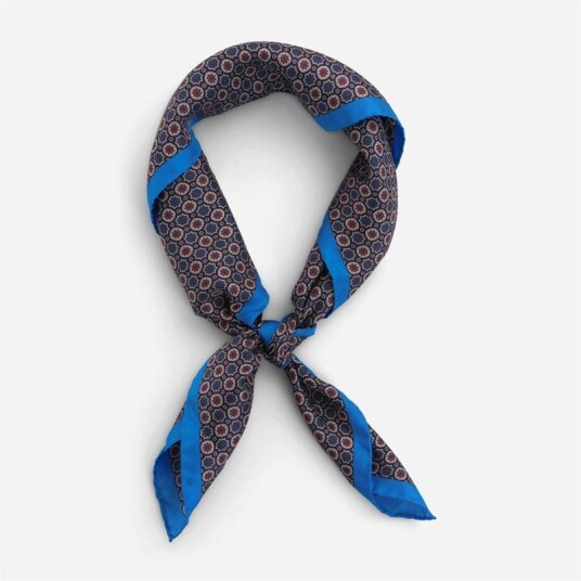 Neck Scarf Silk Blue/Red