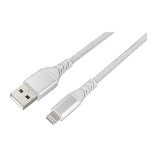 DACOTA PLATINUM USB-LIGHTNING KABEL 1M, HVIT