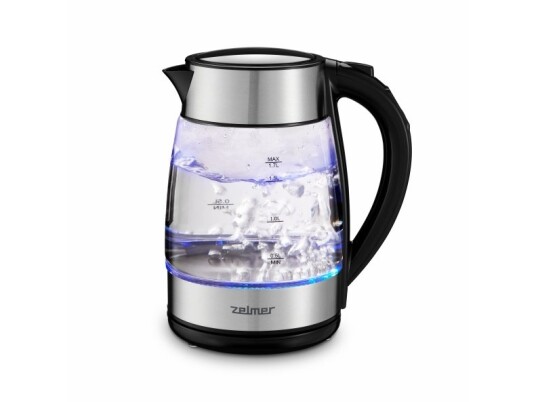 Zelmer Zck8026 1,7 L 2200 W Sort Gjennomsiktig Glass Rustfritt Stål Justerbar Termostat Vannivåindikator Zelmer Zck8026 1,7 L 2200 W Sort Gjennomsiktig Glass Rustfritt Stål Justerbar Termostat Vannivåindikator