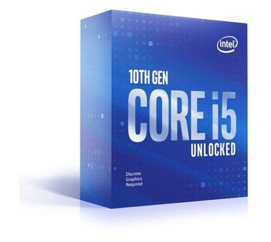 Intel Core i5-10600KF Comet Lake Prosessor/CPU - 6 kjerner - 4.1 GHz - Intel LGA1200 - Intel Boxed without heatsink/fan