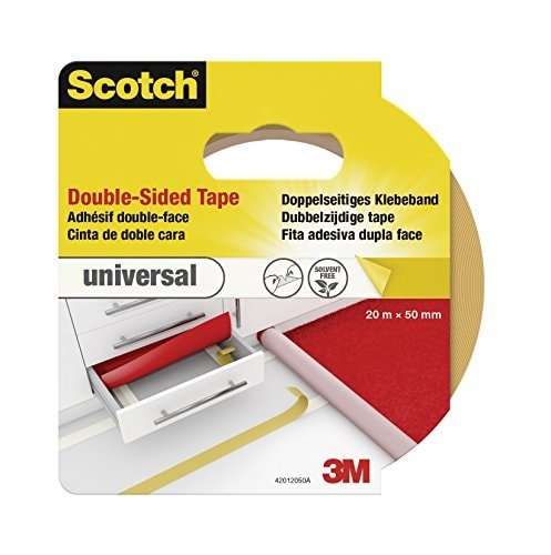 Scotch Dobbeltsidig Tape Universal 50mmx20m Brun Scotch Dobbeltsidig Tape Universal 50mmx20m Brun