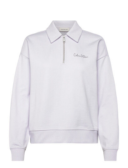 Calvin Klein Jeans Ls French Terry Graphic Qz Sweat Purple S Calvin Klein Jeans Ls French Terry Graphic Qz Sweat Purple S