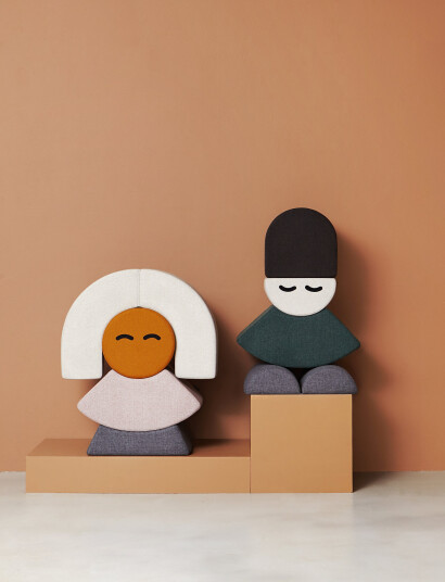 By Klipklap Kk Mrs Circle Face Mustard Brown Yellow One Size
