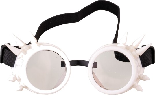 Espa Steampunk-briller med Nagler Hvit 80344