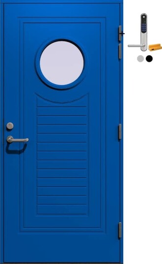 Ytterdør Gilje Sailor med Yale Doorman Classic Home
