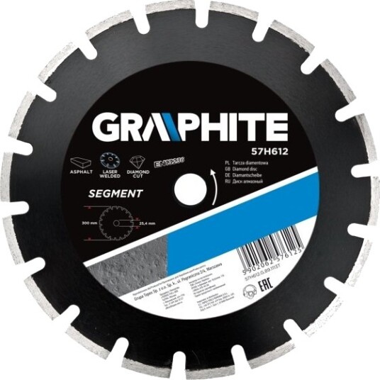 Graphite Segmentert Diamantblad 350X25,4 Mm 57H614