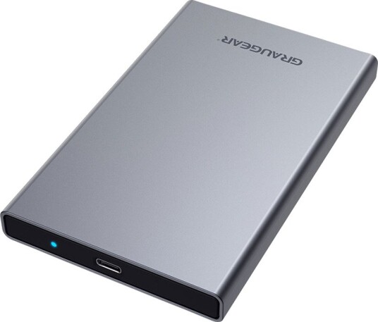 Graugear SSD/HDD Harddiskkabinett USB 3.2 2.5" Sølv