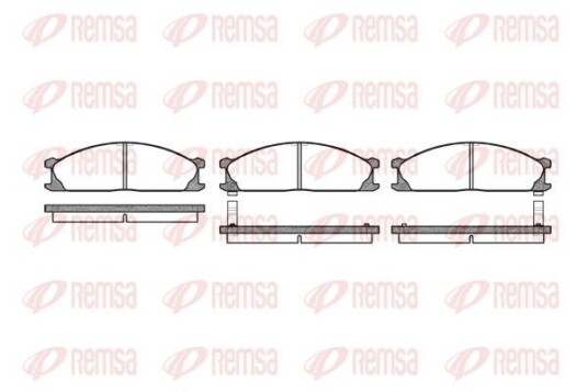 Bremseklosser REMSA 0236.02 Bremseklosser REMSA 0236.02
