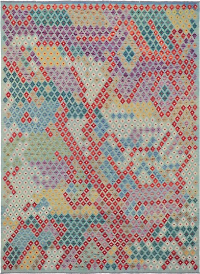Orientalsk Teppe Vegi Kelim Hand Woven 211 x 288 cm Størrelse: 211 x 288 cm