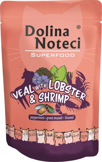 Dolina Noteci Superfood Kalvekjøtt Med Hummer Og Reker 20 X 85 G