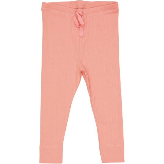 COPENHAGEN COLORS Coral Rib Jersey Leggings W. String 56 COPENHAGEN COLORS Coral Rib Jersey Leggings W. String 56