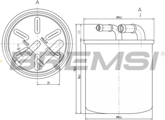 Drivstoffilter BREMSI FE0059 Drivstoffilter BREMSI FE0059