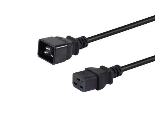 Equip Netzkabel Anschl. C20  > C19    1.80m          schwarz