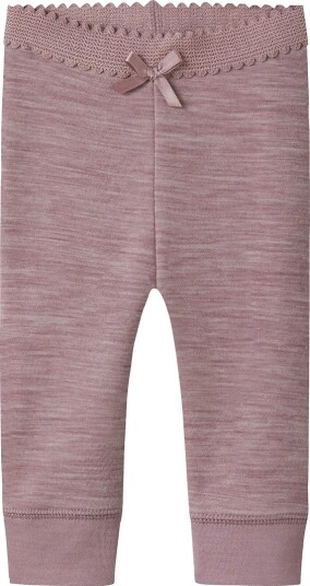 Name It Leggings - NbfWyla - Paddehatter - Name It - 1 år (80) - Leggings Lilla Rosa