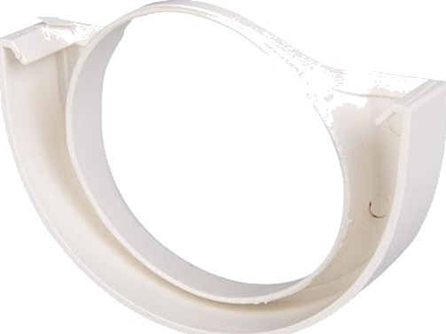 Plastmo endefeste 11" med Ø75mm hull, hvit