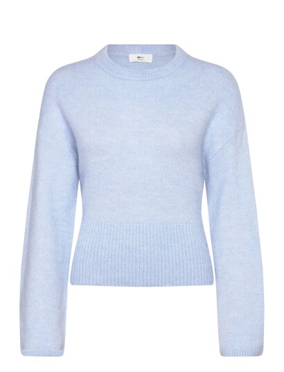 Gina Tricot Wide Sleeve Knitted Sweater Blue M