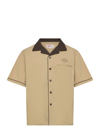 Stan Ray Ss Bowling Shirt Eucalyptus Beige L
