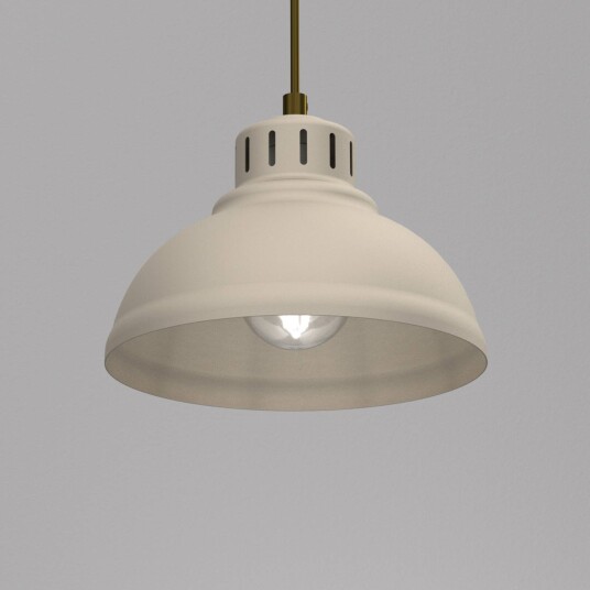 Luminex Sven hengelampe 1 lyskilde beige stål