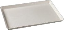 Bakke Platte 271X185x20 Mm Stor Kanopee Bagasse Af Sukkerrør Hvid,8 Pk X 25 Stk/Krt