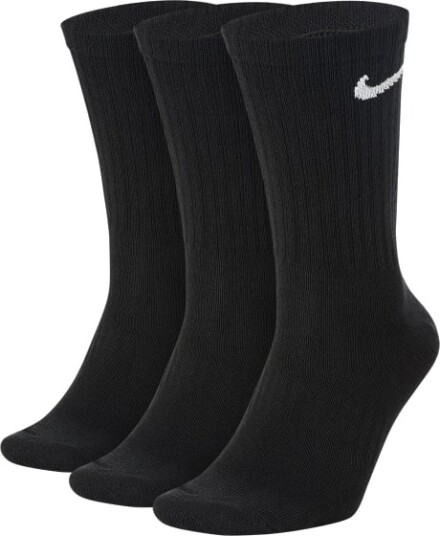 Nike Everyday Lightweight 3-Pack Training Socks Black/White S 34-38