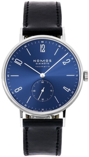Nomos Glashütte Herreklokke N 145 Tangente Neomatik Blå/Lær Ø38.5 Nomos Glashütte Herreklokke N 145 Tangente Neomatik Blå/Lær Ø38.5