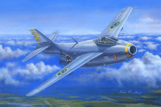 HobbyBoss 1/48 Saab J-29B Tunnan svenske dekaler