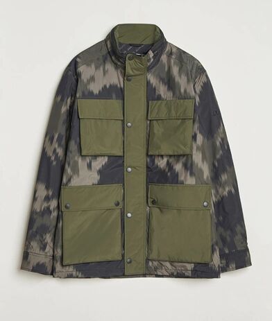 J.Lindeberg Aiden 2L Padded Printed Field Jacket Wrap Forest J.Lindeberg Aiden 2L Padded Printed Field Jacket Wrap Forest