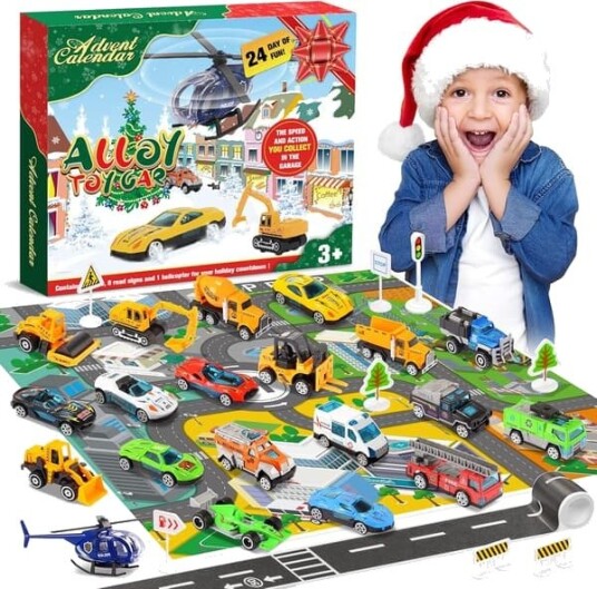 Adventskalender 2025 barnevogn leker små gaver