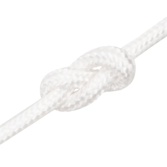  Båttau helhvit 8 mm 250 m polypropylen