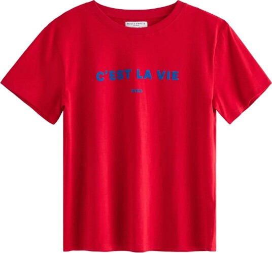 Lindex T Shirt Red XL