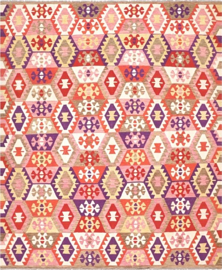 Orientalsk Teppe Vegi Kelim Hand Woven 251 x 300 cm Størrelse: 251 x 300 cm