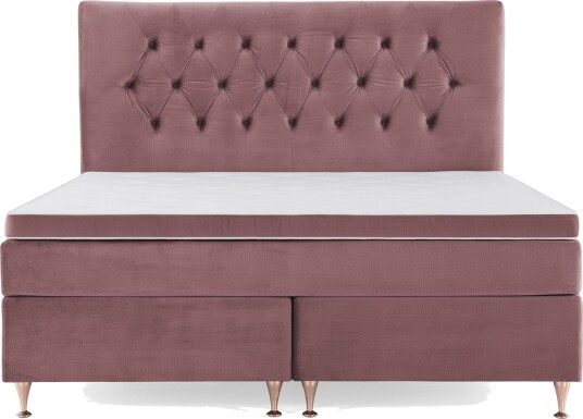 Royal Velvet Kontinentalseng 180x200 cm Rosa Fløyel/Lave Rosében