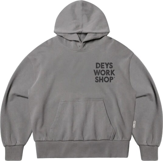 DEYS Moreno Print Hoodie   WASHED GREY   S