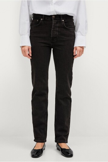 Ellos Collection Rette jeans med høy midje Svart