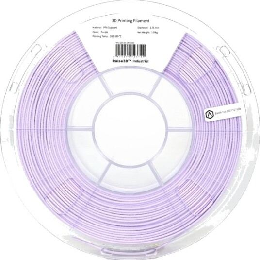 Raise3D PPA Support Filament 1.75 mm 1000 g Lilla PMRA-1000