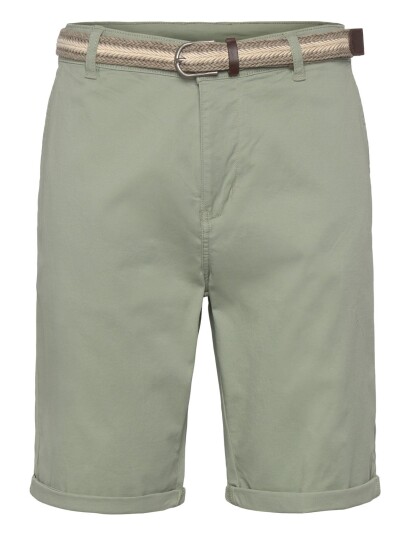 Lindbergh Superflex Chino Shorts W?. Belt Green XXXL