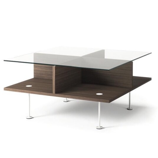 Decotique Vogue Salongbord 70x70 Mørk Eik/hvit