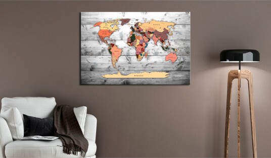 Tavle World Map: New Directions 60X40 Artgeist sp. z o. o.