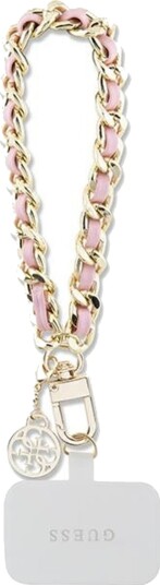 Guess Guouchsamc4p Universell Håndrem Rosa Saffiano Kjede 4G Charm