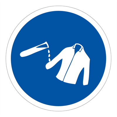 Jo Safety Verneklær påbudt skilt Plast Ø 210 mm P254PM Jo Safety Verneklær påbudt skilt Plast Ø 210 mm P254PM