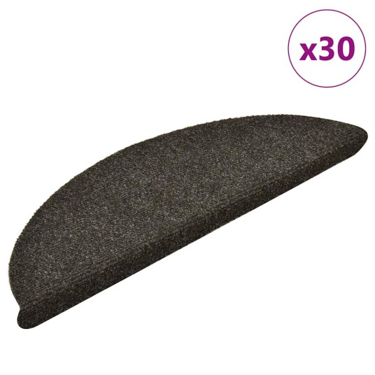  Selvklebende trappematter 30 stk antrasitt 56x17x3 cm 8721288458063