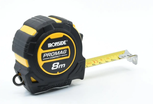 Ironside Målebånd Magnet Compact 8m