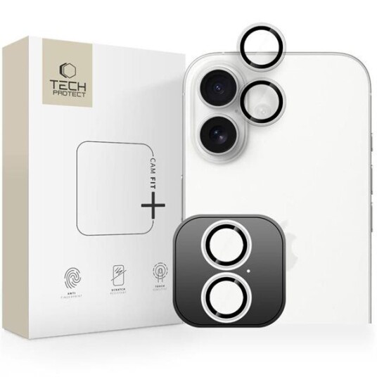 Tech Protect Camring Fit+ Kameralinsebeskyttelse i Gjennomsiktig for iPhone 17